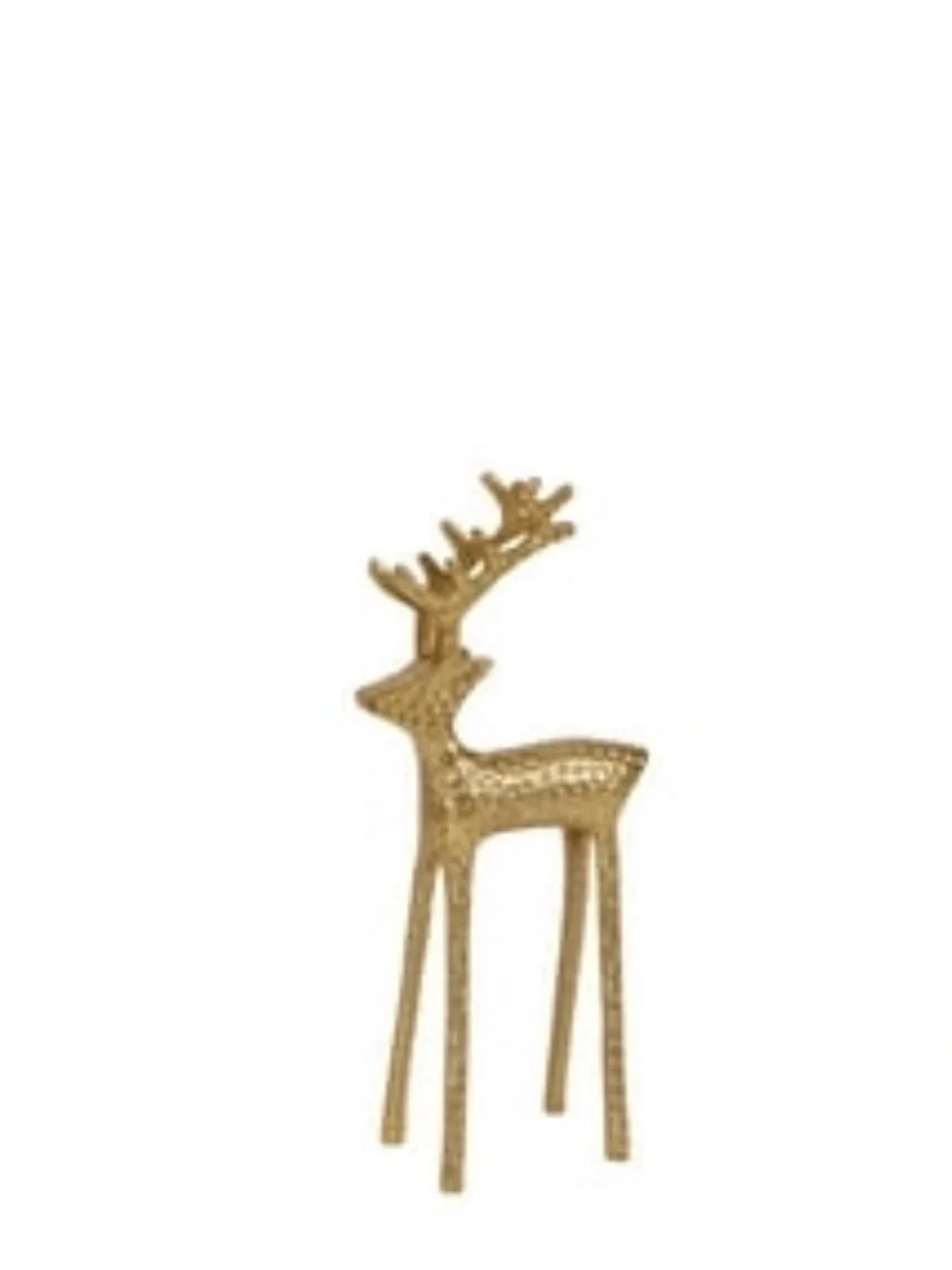 NEW! Gold Metallic Christmas Deer Tabletop Decor Holiday Reindeer 13” Walmart